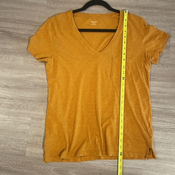Madewell Women Shirt Medium Orange Whisper Cotton Contemporary Preppy Causal - Picture 14 of 15